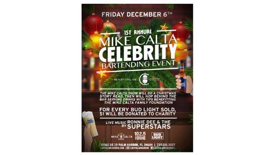1st Annual Mike Calta Celebrity Bartending Event